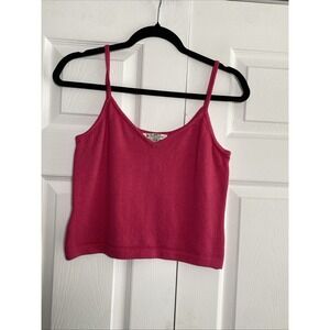 St John Womens Small Pink Knit Tank Knit